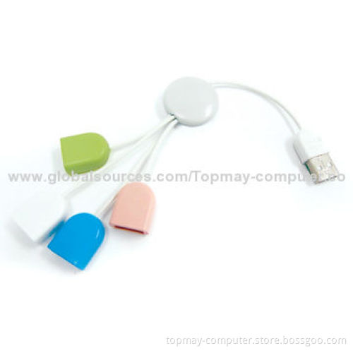 USB2.0 Hub, Up to 480Mbps Transfer SpeedNew